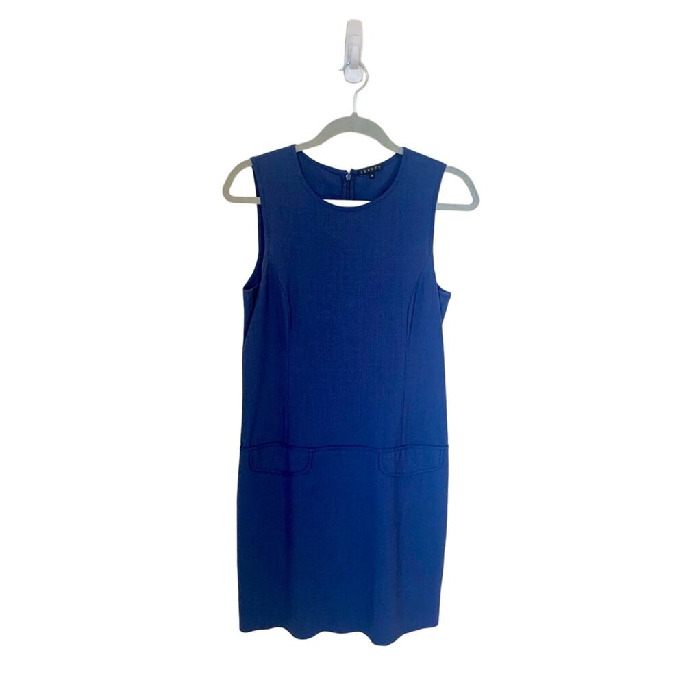 Theory Blue Sleeveless Dress